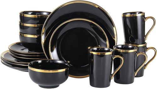 Stylish piece black - stylish, 16-piece