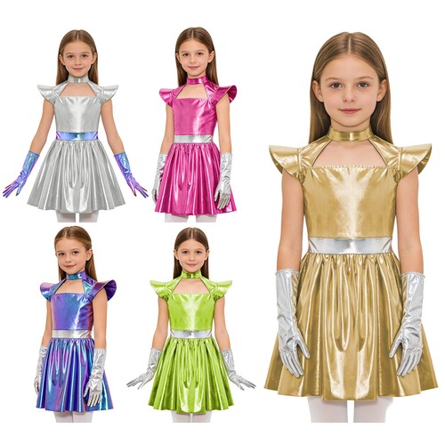 Girl metallic space alien - uk,