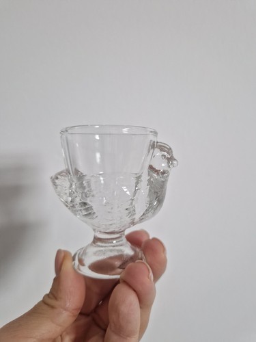 Clear glass bird shaped - clear,