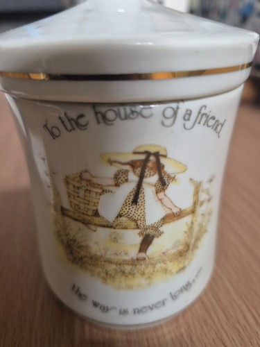 Holly hobbie ceramic pot with - ceramic,