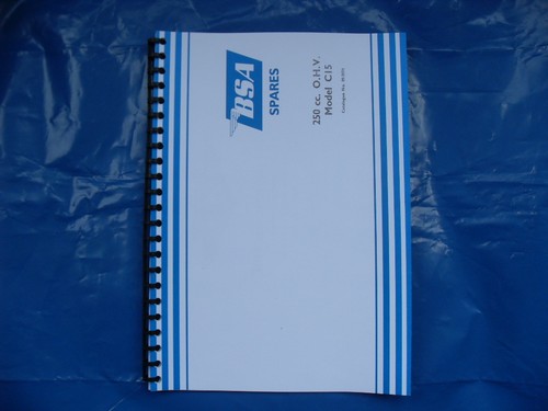 Bsa c15 parts - parts, book