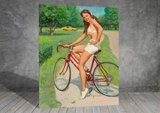 Gil Elvgren bicycle Woman