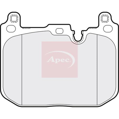 Apec front brake pad set - brake,