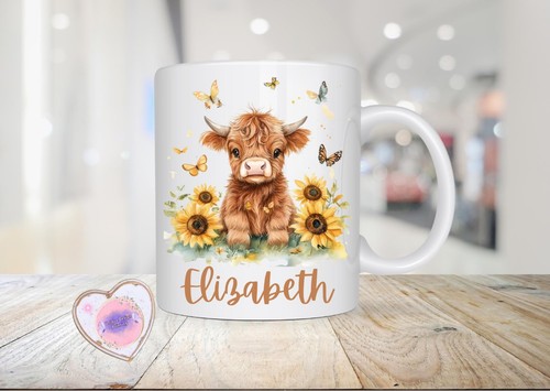 Personalised highland cow mug - highland,