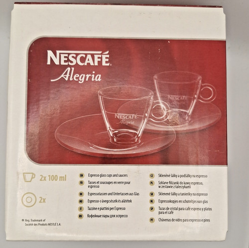 Nescafe alegria glass cups - alegria,