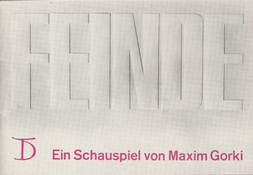Programme booklet maxim gorky - booklet,
