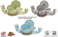 16-Piece Ceramic Stoneware