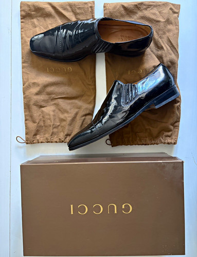 Gucci men black patent - black,
