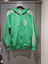 Men's Size Small Green Adidas Allcourt Full Zip Hoodie Jacket Hooded Top