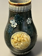 Stunning Early c1900s Art Nouveau Royal Doulton Slaters Lambeth Stoneware Vase