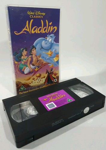 Aladdin vhs pal video - pal, tape