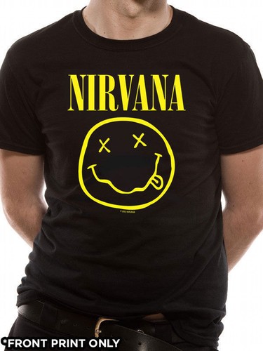 Nirvana shirt happy - nirvana, face