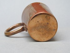 Antique Copper Royal Navy Rum Grog Measure Cup - 1/2 Gill Nautical