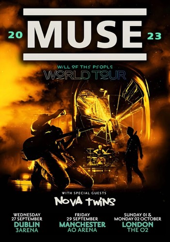 Muse tour 2023 - a3, print