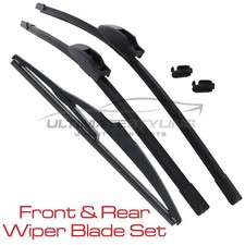 Front & Rear Windscreen Wiper Blades Set Vauxhall Astra G Mk4 Van 1998-2006