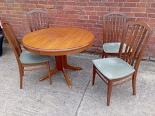 Vintage Stag Extendable Table And 4 Chairs Mid Century Vintage Retro