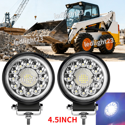 2pcs round led - round, spot