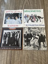 4x Madness 7” Vinyl Singles - House Of Fun, Must Be Love, Embarrassment, Baggy T