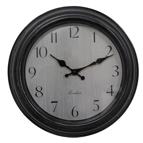 Wall clock grey - wall,