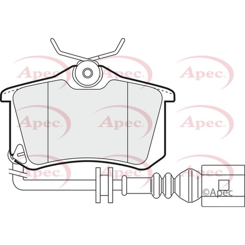 Brake pads set - pads, polo