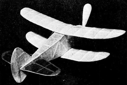 Biplane sportster rubber - sportster, 17"