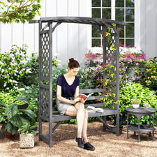 Arch Pergola Garden Bench