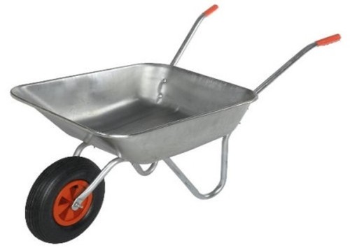 Galvanised 80kg wheelbarrow - 80kg,