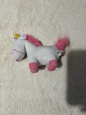 Minions despicable me white pink horse unicorn plush teddy doll