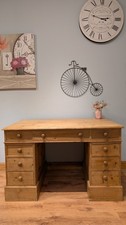 Large Solid Pine Vintage Table