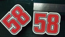 Simoncelli 58 Decal Sticker x2