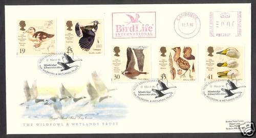 1996 wildfowl set fdc - set, on