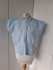 Blue Vintage Terylene Lace