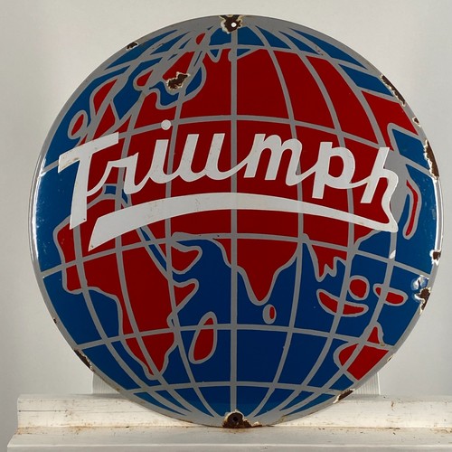 Triumph enamel sign ø - -,