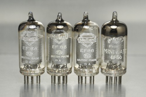 Rare mullard ef86 valves - 4x,