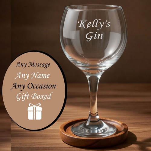 Personalised gin glass - personalised,