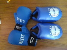 Martial Arts Karate Kids Gloves Training and Foot Guards Protection