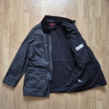 Supreme British Millerain Waxed Cotton Jacket Black Large 2010s