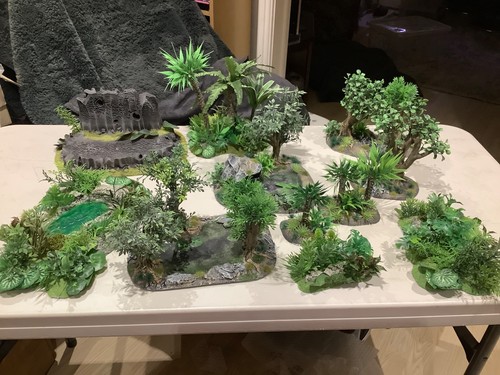 Jungle scenery 28mm painted