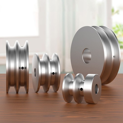 Belt pulley aluminum double - pulley,