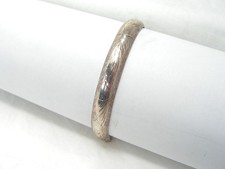 VINTAGE SOLID STERLING SILVER HALLMARKED BANGLE BRACELET  INTERNATIONAL BULLION