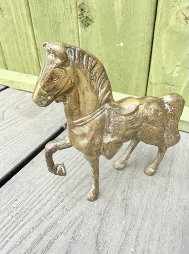 Vintage brass horse - horse, ornament