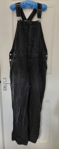 Washed black cotton denim - washed,