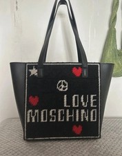 Love moschino black tote bag