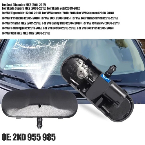 Pair front windscreen - front, washer