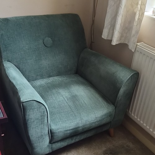 Dfs green fabric upholstered - fabric,