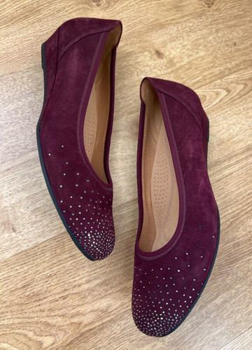Gabor arya burgundy suede - gabor,