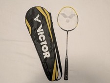 Victor V-3700 Magan Yellow Graphite Badminton Racket with Cover  Brand New