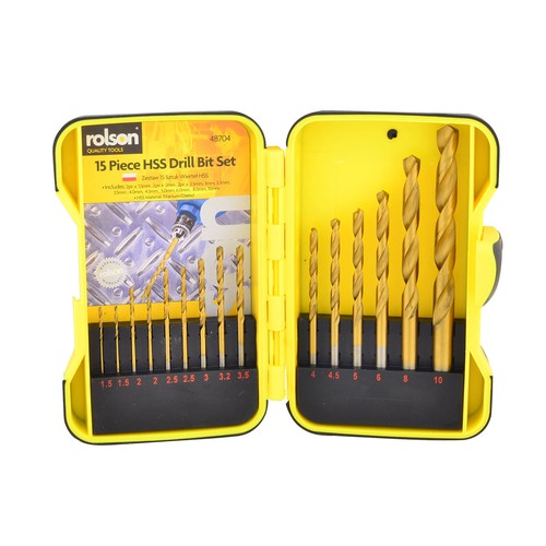 Rolson 15pc hss - 15pc, set