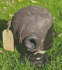 WW2 RAF FLYING HELMET FROM CRASH SITE OF LANCASTER 300 POLISH SQN.1945,EX MUSEUM