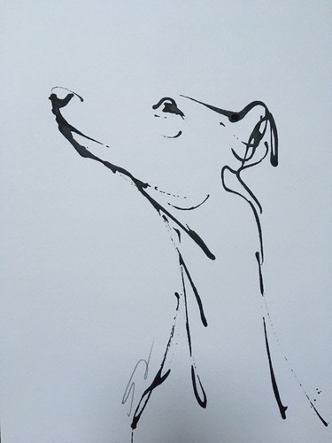 Original signed ink sketch - original,